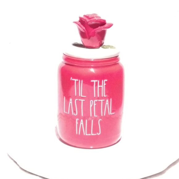 NWOT Rae Dunn Disney “Til The Last Petal Falls” Canister Beauty And The Beast - Picture 2 of 8